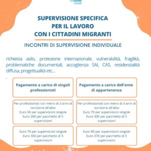 SUPERVISIONE SUI TEMI DELLA MIGRAZIONE